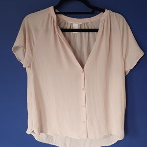 Light Pink Buttone up Blouse by H&M